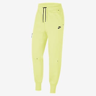 nike tech fleece pants yellow