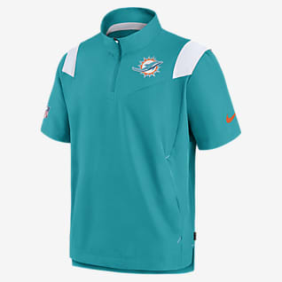 Nike Sideline Coach Lockup (NFL Miami Dolphins) Men's Short-Sleeve Jacket