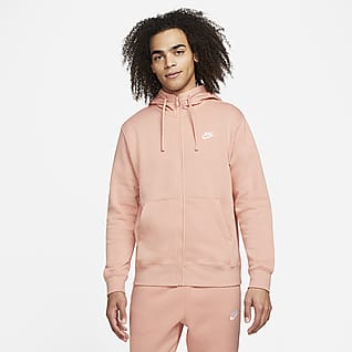 Nike Sportswear Club Fleece Hoodie com fecho completo para homem