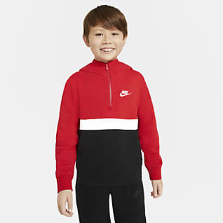 Nike Sportswear Club Bluza z kapturem i zamkiem 1/2 dla dużych dzieci (chłopców)