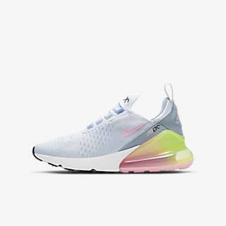 nike white and black air max 270 trainers