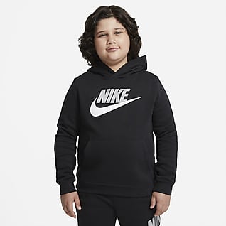 Nike Sportswear Club Fleece Μπλούζα με κουκούλα για μεγάλα αγόρια (μεγαλύτερο νούμερο)