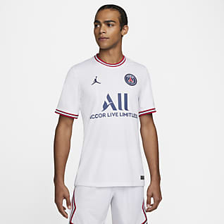 2021/22赛季巴黎圣日耳曼第四球衣球迷版 Jordan Dri-FIT 男子足球球衣