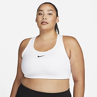 Nike Dri-FIT Swoosh Women's Medium-Support Padded Sports Bra (Plus Size)