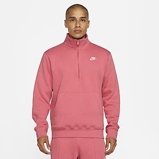 Nike pink half zip mens Clearance