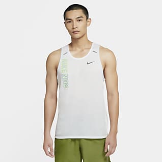 white nike running shirt