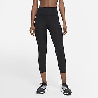 Nike Fast Damskie legginsy o skróconym kroju ze średnim stanem do biegania