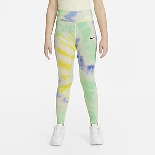 Nike Sportswear Favorites Leggings con estampado Tie-Dye para niña talla grande