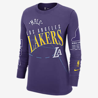 Los Angeles Lakers Courtside City Edition Women's Nike NBA Long-Sleeve T-Shirt