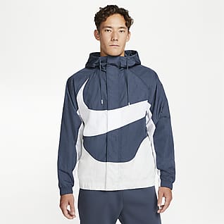 Nike Sportswear Swoosh เสื้อแจ็คเก็ตมีซับในผู้ชายแบบทอ