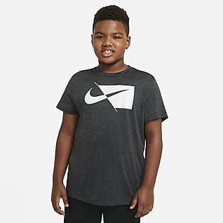 Nike Κοντομάνικη μπλούζα προπόνησης για μεγάλα αγόρια (μεγαλύτερο μέγεθος)