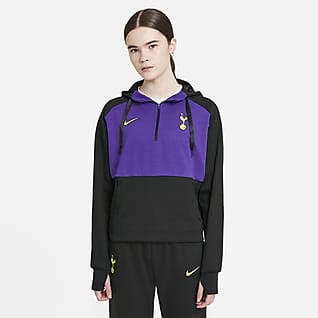 Tottenham Hotspur Nike Dri-FIT-fodboldhættetrøje i fleece til kvinder