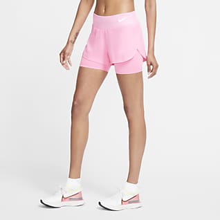 nike women's fast running shorts fire pink