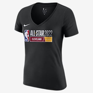 All-Star Essential เสื้อยืดคอวีโลโก้ Nike NBA ผู้หญิง
