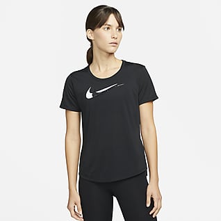 Nike Dri-FIT Swoosh Run Hardlooptop met korte mouwen voor dames ... Nike Dri-FIT Swoosh Run Hardlooptop met korte mouwen voor dames ...