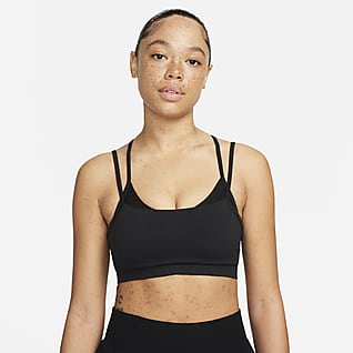 Nike Yoga Dri-FIT ADV Indy Bra deportivo sin almohadilla y sin costuras de baja sujeción para mujer