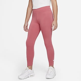 Nike Sportswear Favorites เลกกิ้งลาย Swoosh เด็กโต (หญิง + ไซส์พิเศษ)