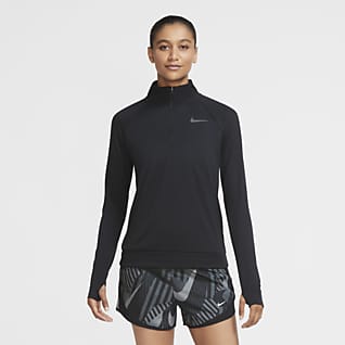 Nike Pacer Dámské běžecké tričko s krátkým zipem