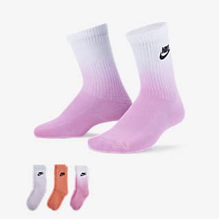 Nike Crew 幼童运动童袜（3 双）