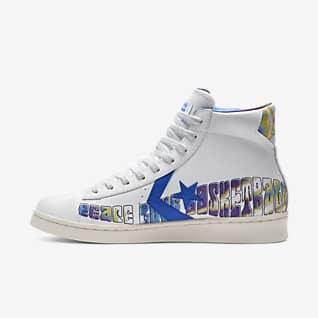 white high top nike shoes