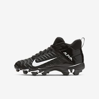 grey youth football cleats