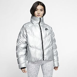 Puffer Jackets. Nike GB nike down fill bubble jacket white