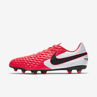 red soccer cleats