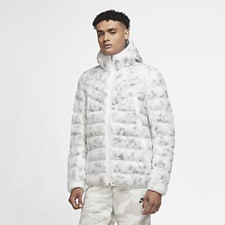 white nike bubble jacket