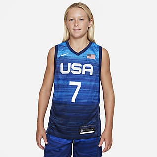 Nike Team ΗΠΑ (Kevin Durant) (εντός έδρας) Φανέλα μπάσκετ Nike για μεγάλα παιδιά