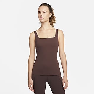 Nike Yoga Luxe Camiseta de tirantes con bra para mujer