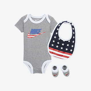 Nike Conjunto de body, gorro y calzado para bebés (6-12M)