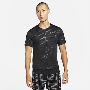Nike Dri-FIT UV Run Division Miler Men's Embossed Short-Sleeve Running Top