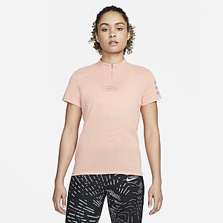 Nike Dri-FIT ADV Run Division Γυναικεία κοντομάνικη μπλούζα για τρέξιμο με ειδική σχεδίαση