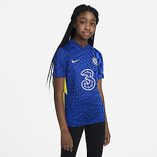 Chelsea FC 2021/22 Stadium (wersja domowa) Koszulka piłkarska dla dużych dzieci