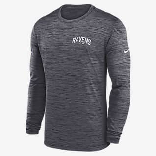 Nike Dri-FIT Velocity Athletic Stack (NFL Baltimore Ravens) Men's Long-Sleeve T-Shirt