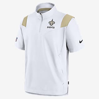 Nike Sideline Coach Lockup (NFL New Orleans Saints) Men's Short-Sleeve Jacket
