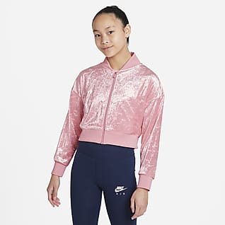 Nike Air Crop-jakke til større børn (piger)