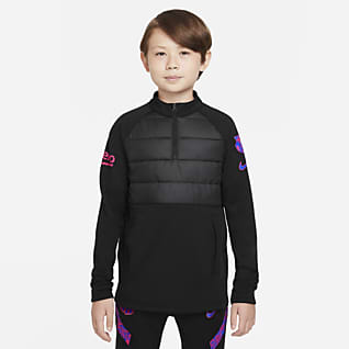 F.C. Barcelona Academy Pro Winter Warrior Older Kids' Nike Therma-FIT Football Drill Top