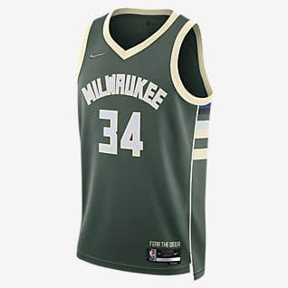 Milwaukee Bucks Diamond Icon Edition เสื้อแข่ง Nike Dri-FIT NBA Swingman