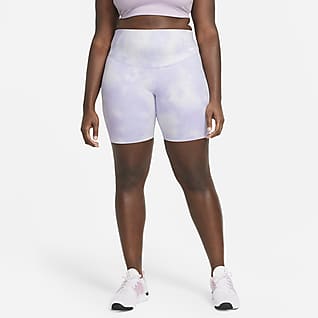 Nike One Icon Clash Women's 7" Tie-Dye Printed Shorts (Plus Size)