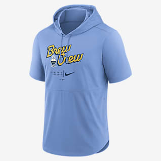 Nike Dri-FIT City Connect (MLB Milwaukee Brewers) Men's Hooded Short-Sleeve Top