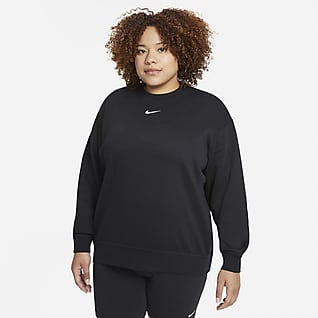Nike Sportswear Collection Essentials Fleece-Rundhalsshirt für Damen (große Größe)