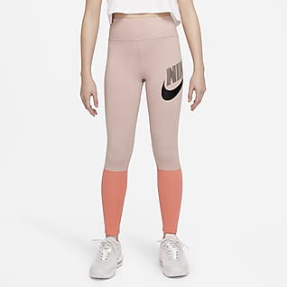 Nike Sportswear Favorites Leggings de danza con cintura alta para niñas talla grande