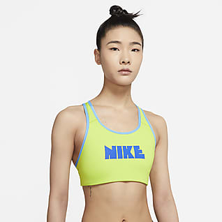 Nike Dri-FIT Swoosh Circa 72 女子中强度支撑一片式衬垫运动内衣