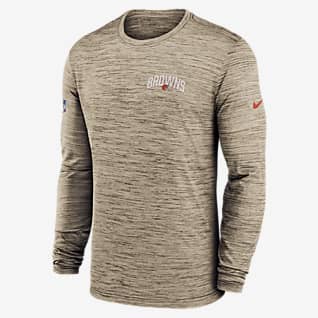 Nike Dri-FIT Velocity Athletic Stack (NFL Cleveland Browns) Men's Long-Sleeve T-Shirt