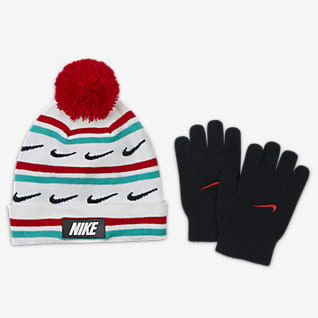 Nike Big Kids' Beanie and Gloves Set