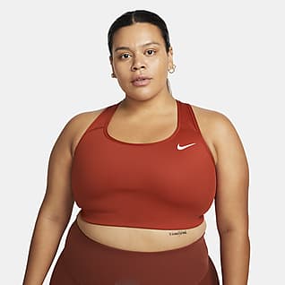 Nike Dri-FIT Swoosh Sports-bh uden indlæg og med medium støtte til kvinder (plus size)