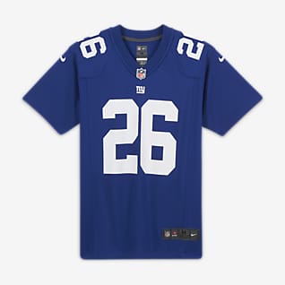 NFL New York Giants (Saquon Barkley) Zápasový dres na americký fotbal pro větší děti