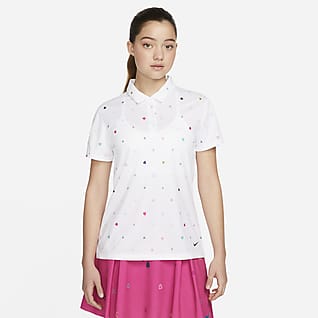 Nike Dri-FIT Victory Женская рубашка-поло с принтом для гольфа