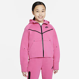 Nike Sportswear Tech Fleece Sudadera con capucha de cierre completo para niña talla grande
